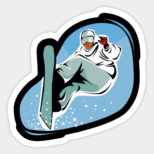 Christmas Skating Time Sticker